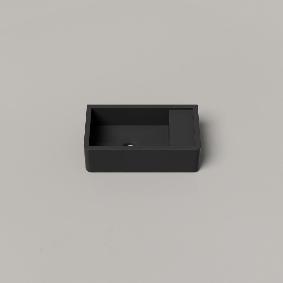 Nood Co Shelf 01 Concrete Basin in Charcoal | Nood Co
