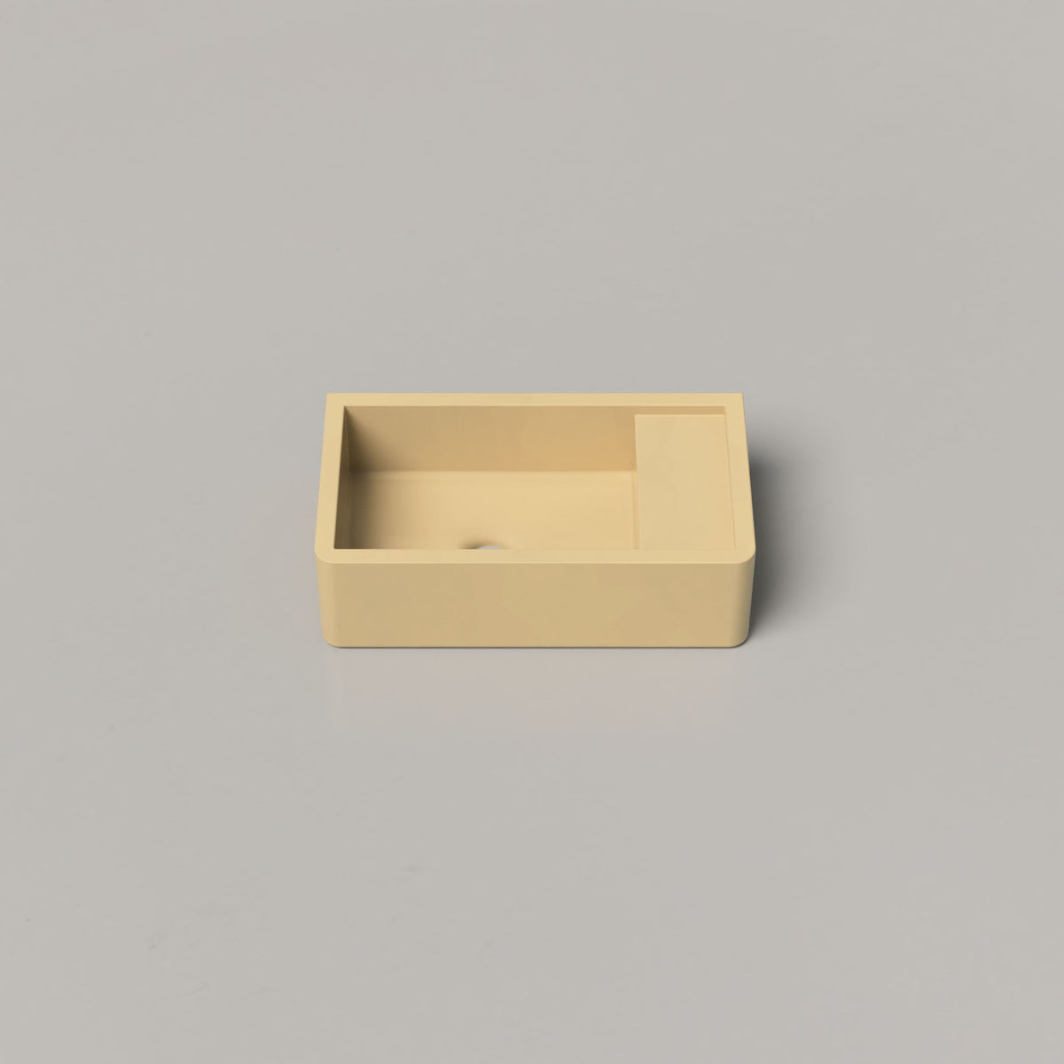 Nood Co Shelf 01 Concrete Basin in Custard | Nood Co