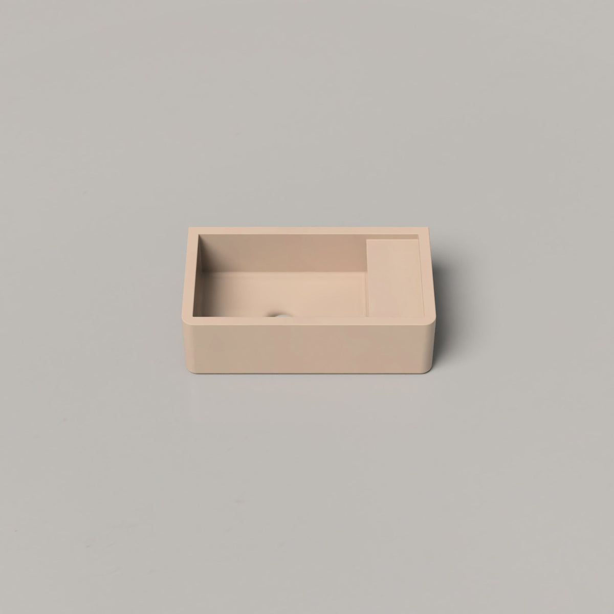 Nood Co Shelf 01 Concrete Basin in Mushroom | Nood Co