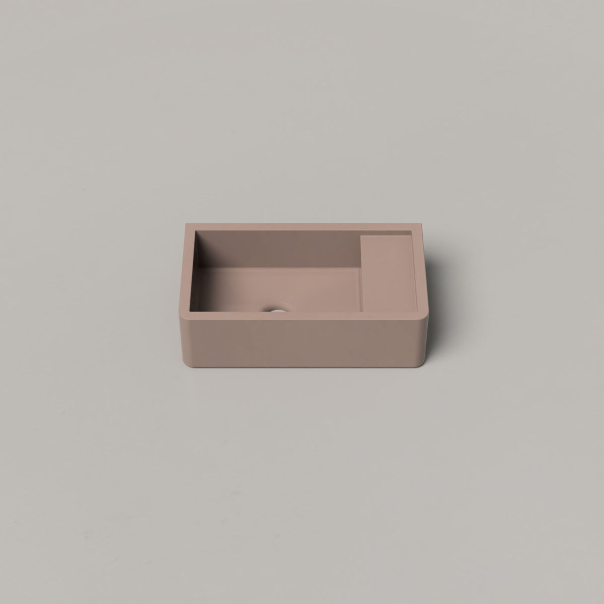 Nood Co Shelf 01 Concrete Basin in Paperbark | Nood Co
