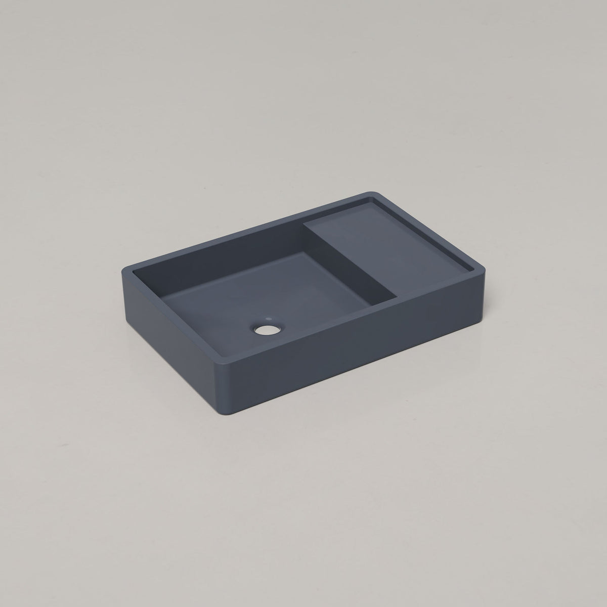 Nood Co Shelf 03 Concrete Basin in Copan Blue | Nood Co