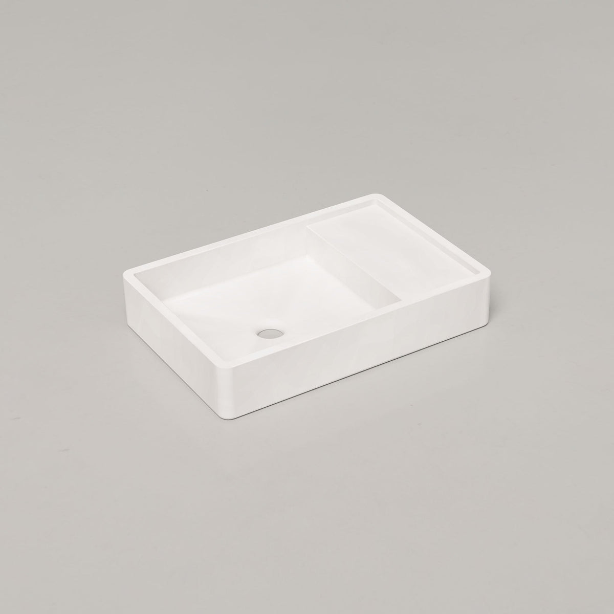 Nood Co Shelf 03 Concrete Basin in Ivory | Nood Co