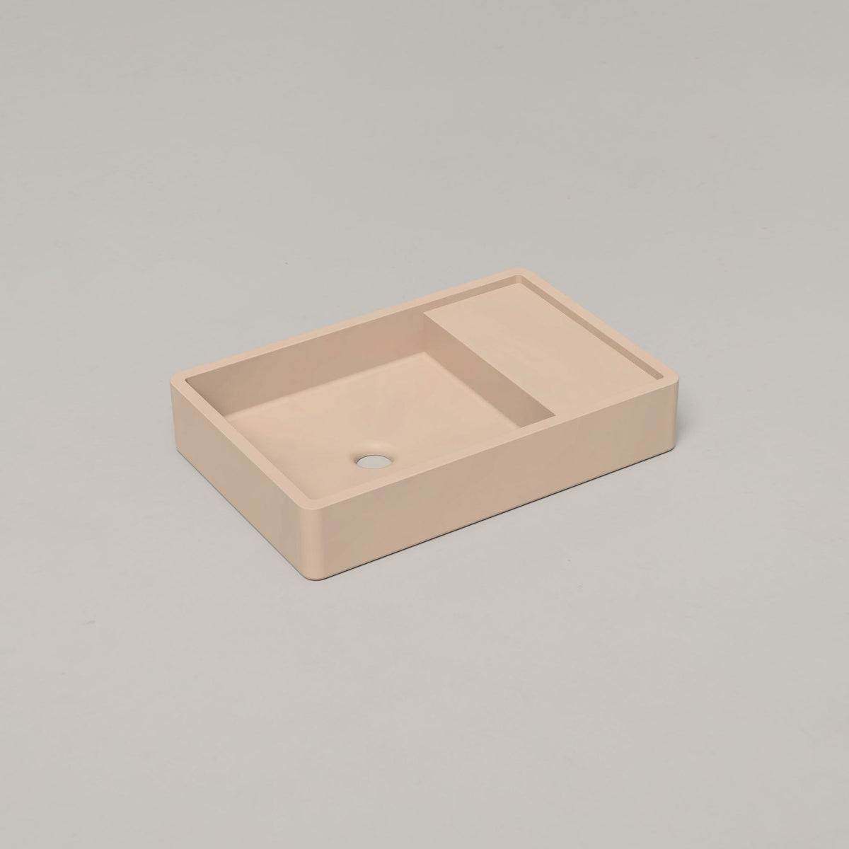 Nood Co Shelf 03 Concrete Basin in Mushroom | Nood Co