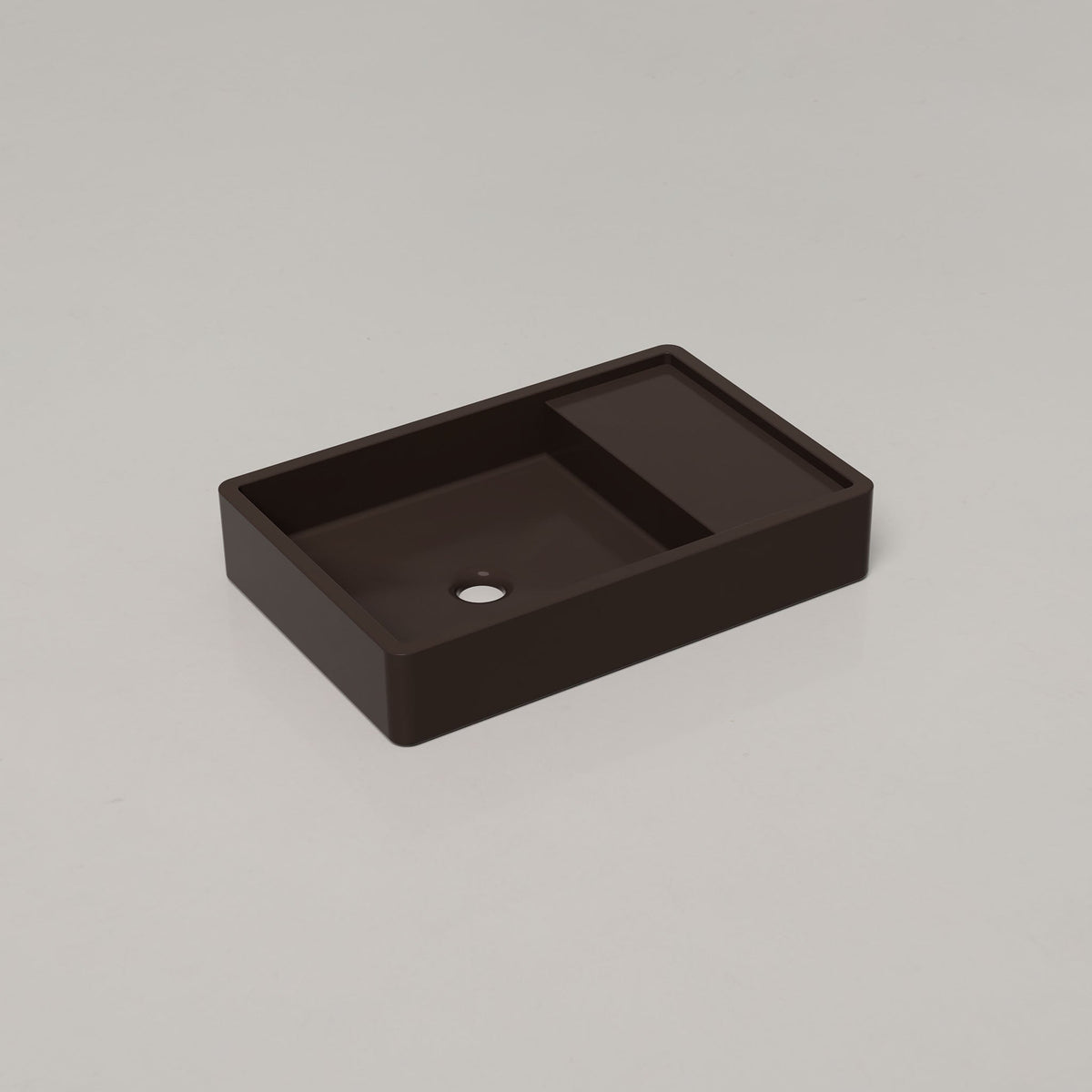 Nood Co Shelf 03 Concrete Basin in Slate | Nood Co