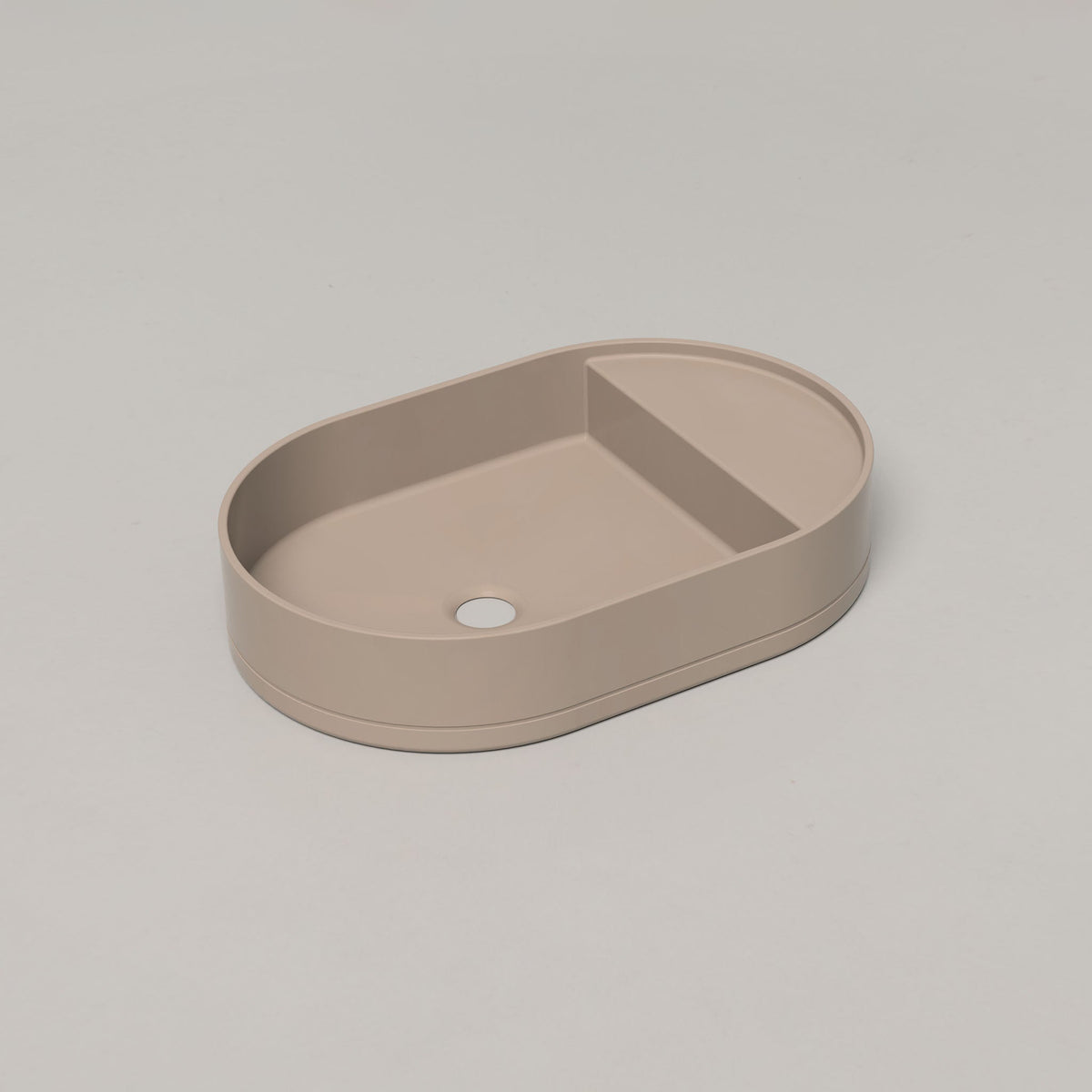 Nood Co Shelf Oval Concrete Basin in Karri | Nood Co