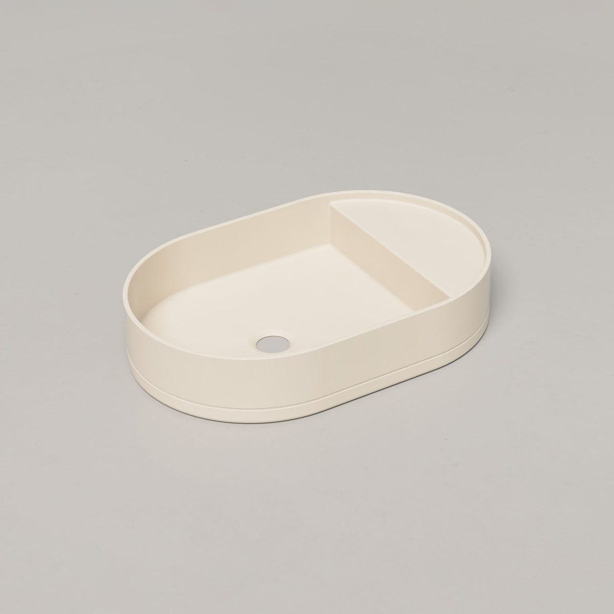Nood Co Shelf Oval Concrete Basin in Wheat | Nood Co