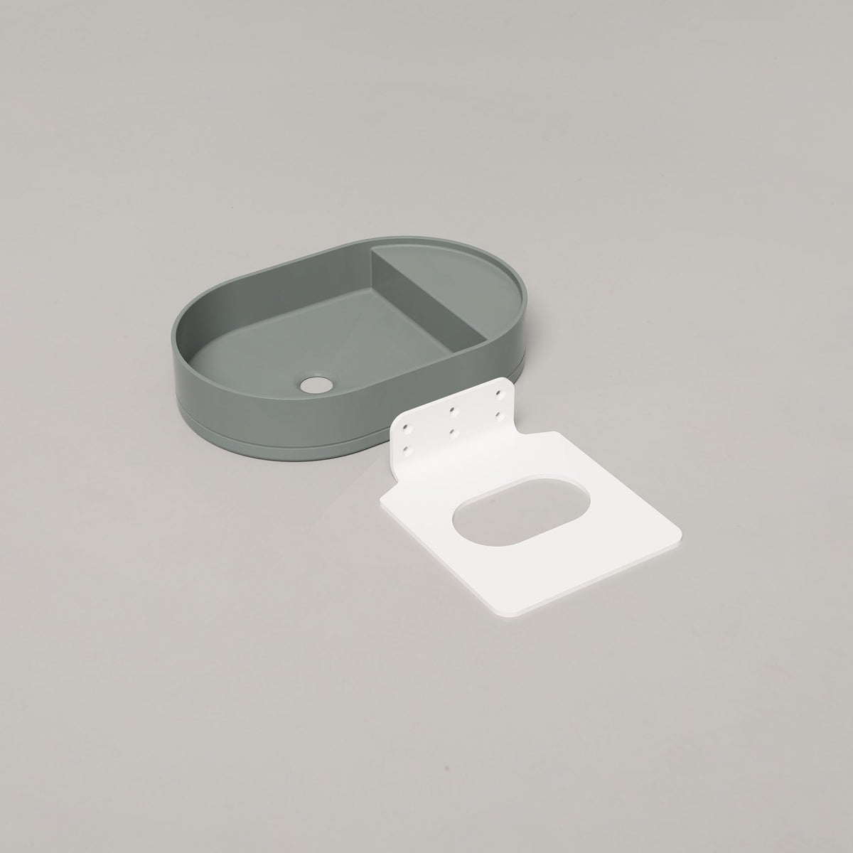 Nood Co Shelf Oval Concrete Basin in Rowboat | Nood Co
