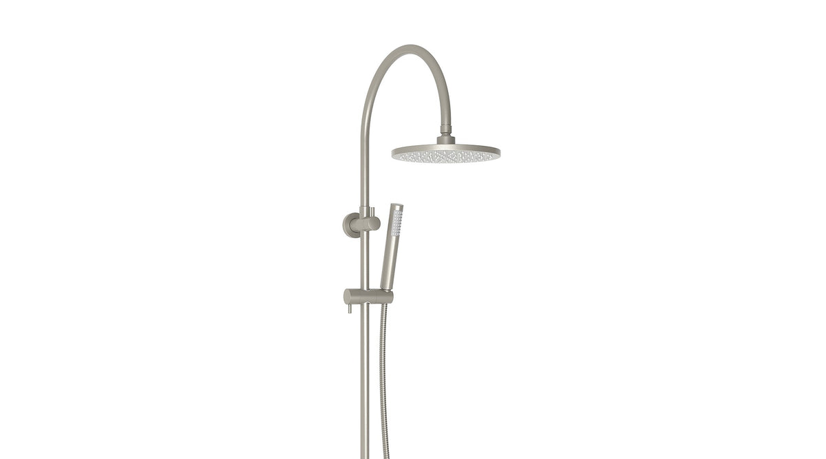 Soul Slimline Gooseneck Shower Set in Brushed Nickel | ADP