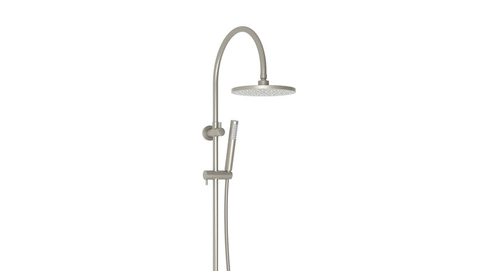 Soul Slimline Gooseneck Shower Set in Brushed Nickel | ADP #Colour_Brushed Nickel