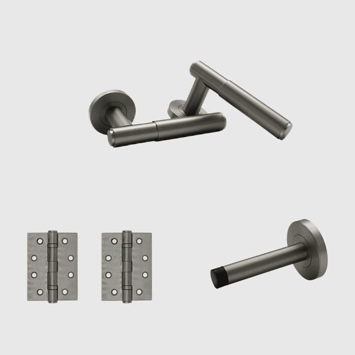 Passage Luma Door Handle Package in Brushed Nickel | Zephra #Finish_Brushed Nickel