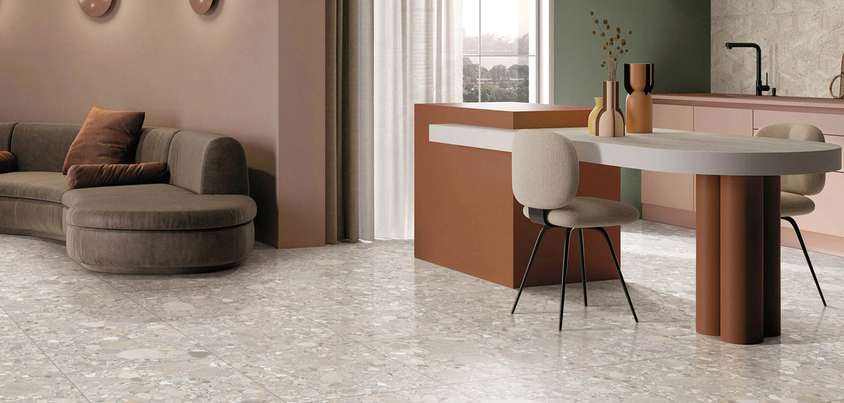 Primi Cobbles Terrazzo Look Floor and Wall Tile