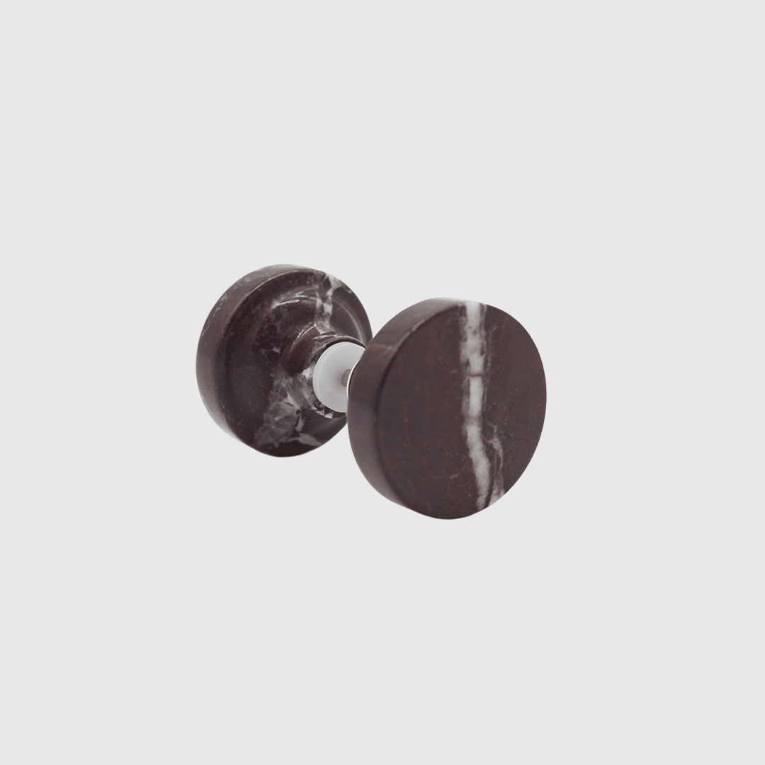 Rosso Levanto - Stone Round Shower Screen Knob