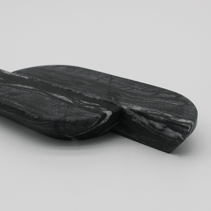 Stone Cabinet Pull in Silver Wave Marble | Zephra #Finish_Silver Wave Marble