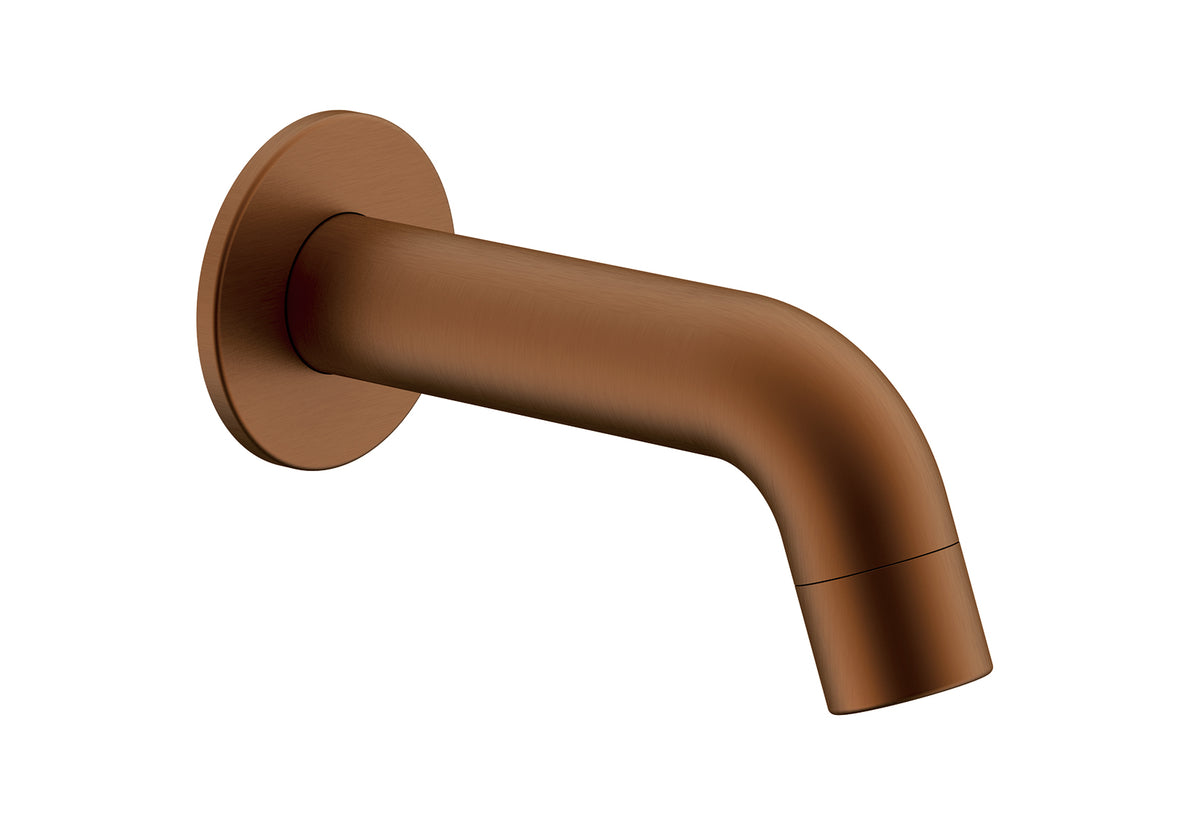 Soul Mini Wall Spout in Brushed Copper | ADP
