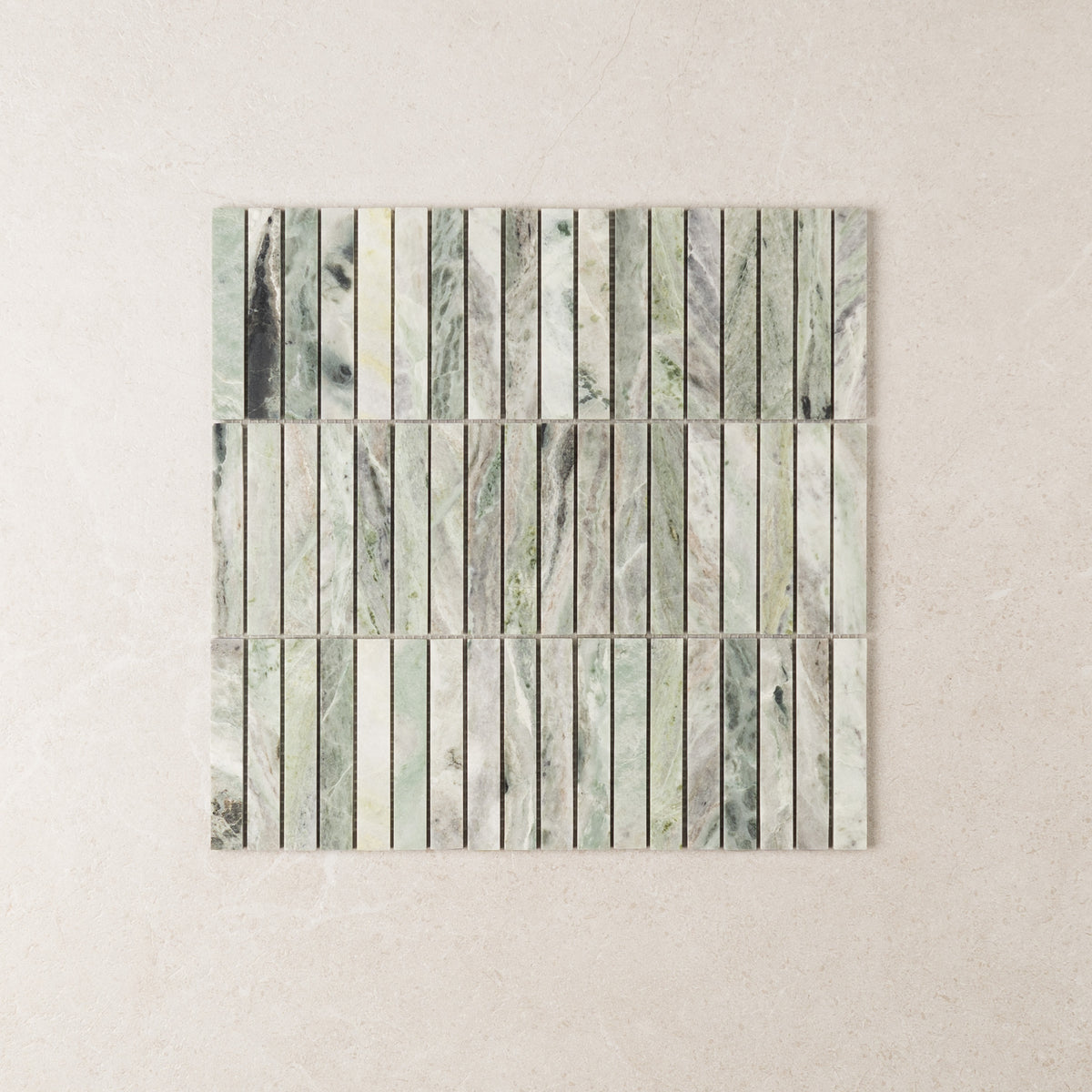 Stack Amazonica Green Marble Mosaic – Honed finish