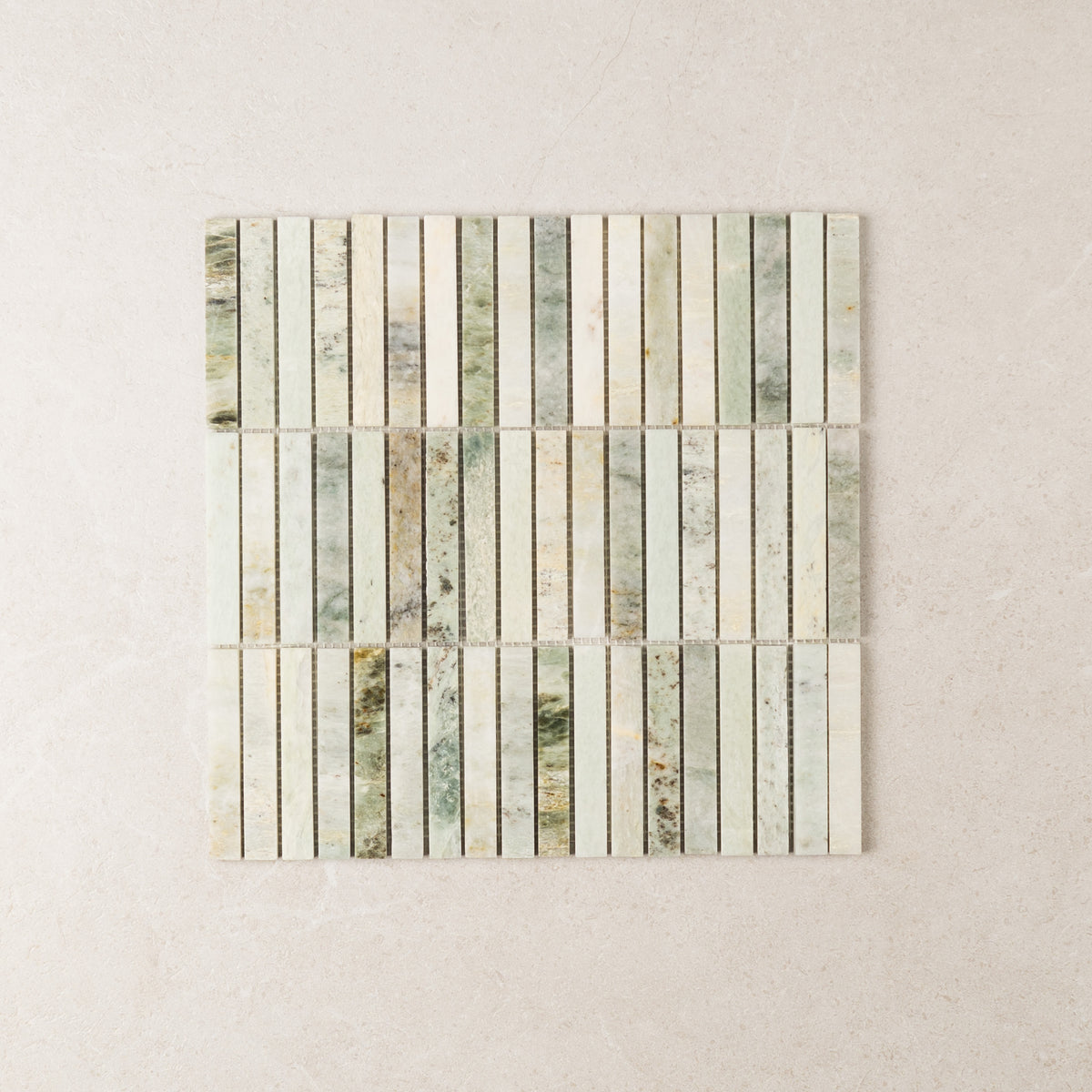 Stack Mint Marble Mosaic – Honed finish