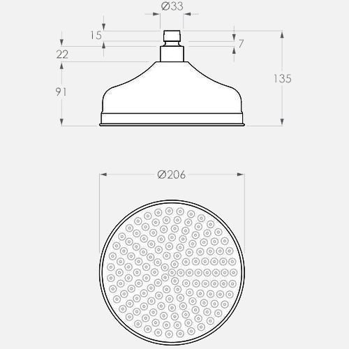 Eternal Shower Arm 400mm | ADP