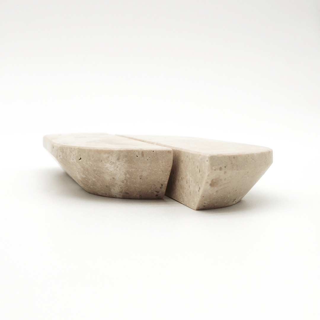 Stone Cabinet Pull in Travertine | Zephra