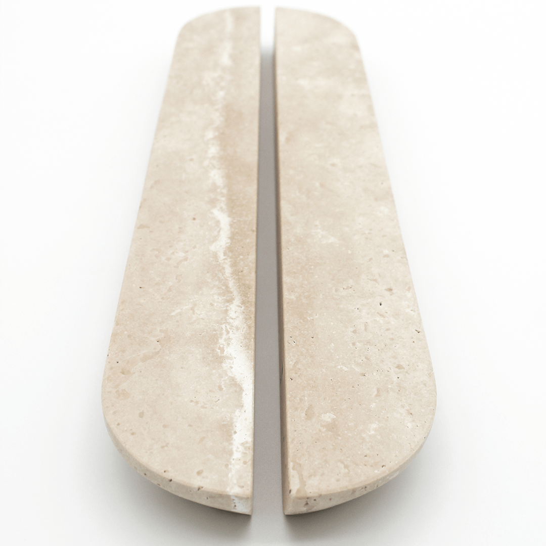 Stone Cabinet Pull in Travertine | Zephra