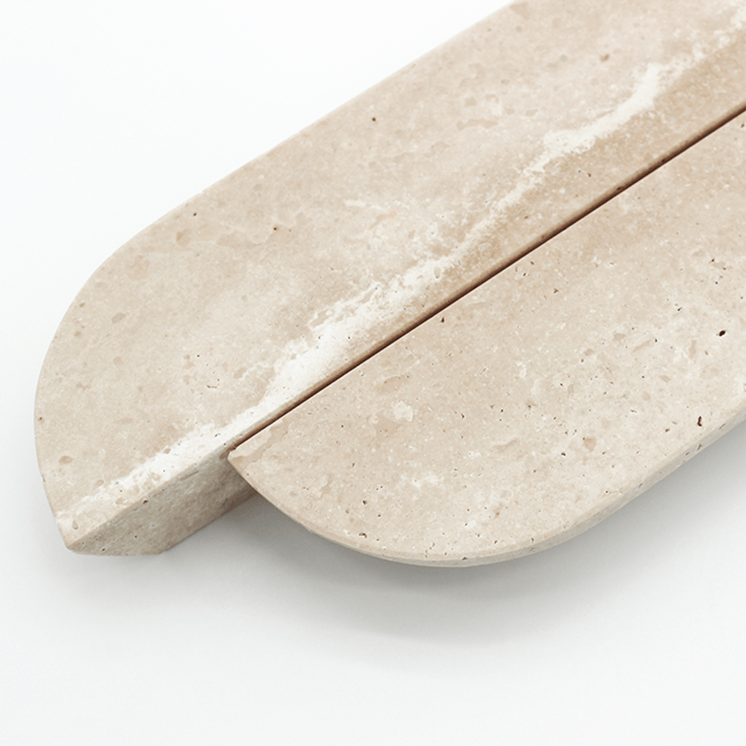 Stone Cabinet Pull in Travertine | Zephra