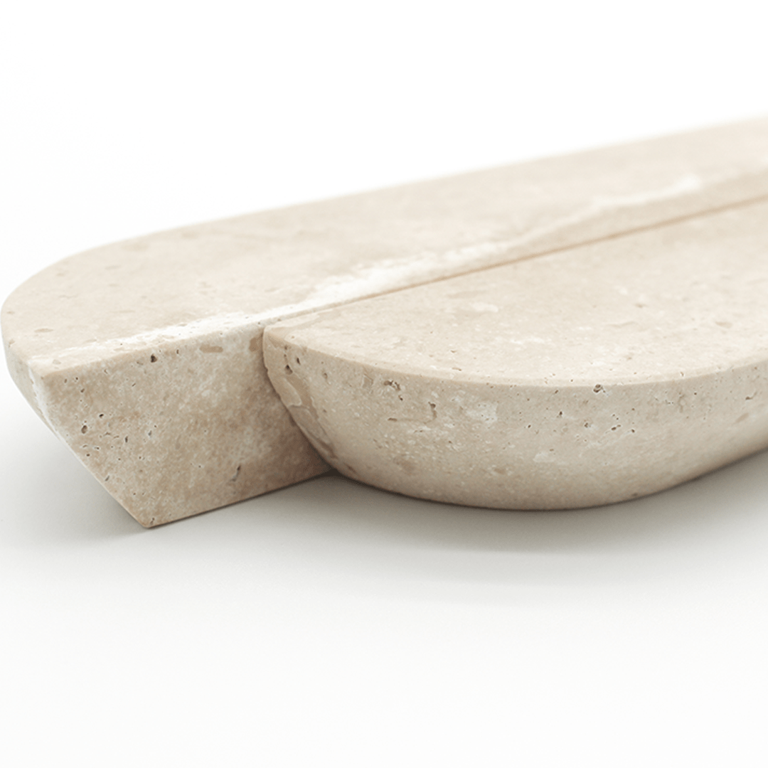 Stone Cabinet Pull in Travertine | Zephra