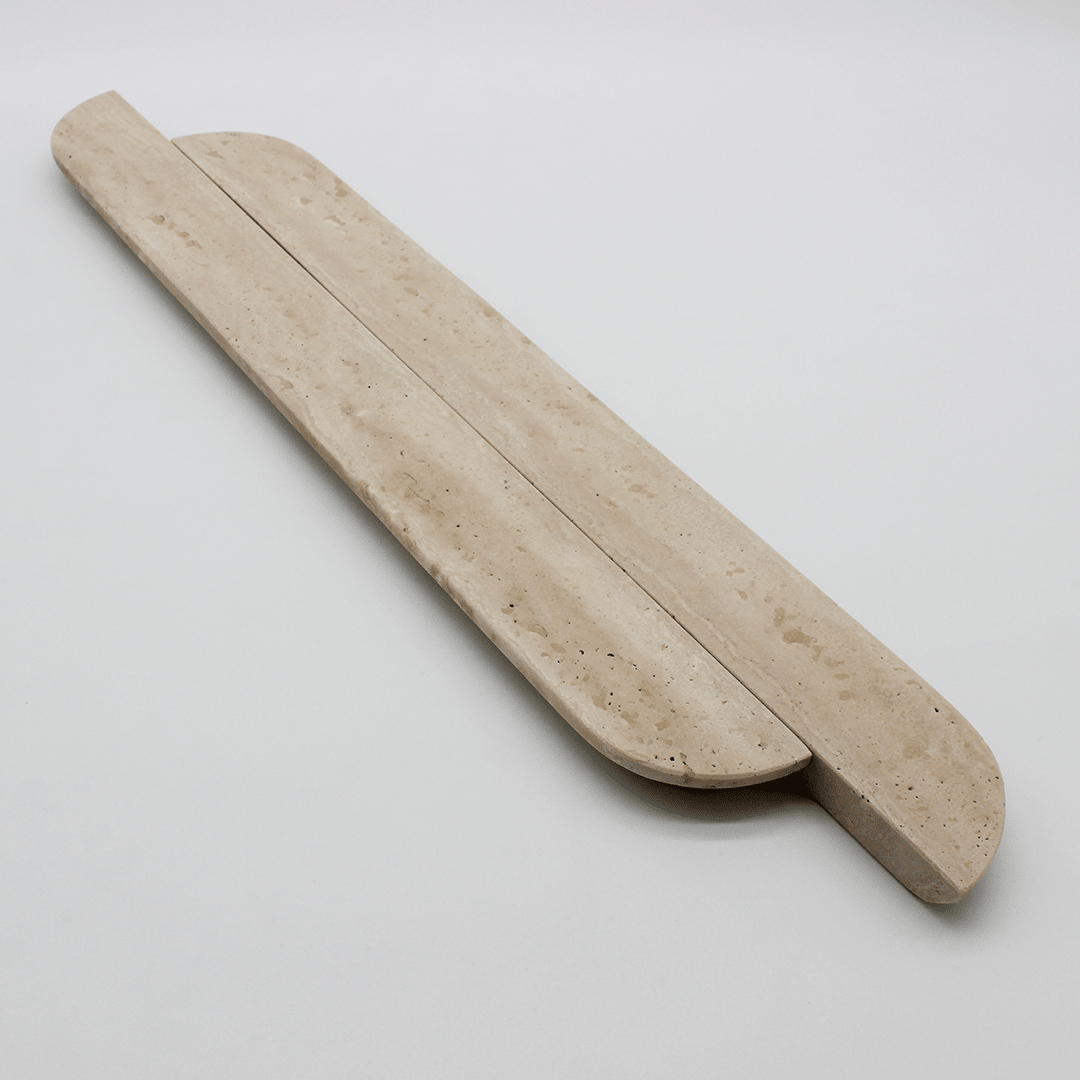 Stone Cabinet Pull in Travertine | Zephra