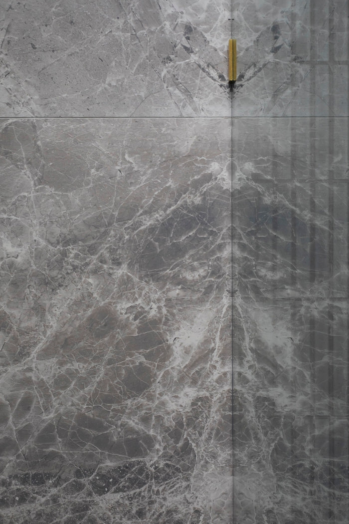 Tundra Stone Marble Look Porcelain Tile in Grey & Blue, Matt finish