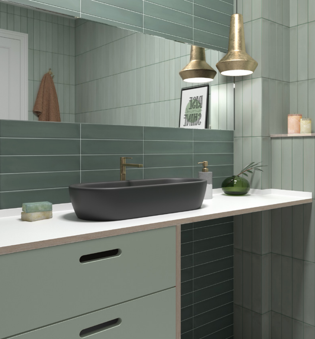 Wadi Series Porcelain Tiles in Beige, Stone, Garnet, Mint ( Sage Green ), Pine, Noir, Snow, Indaco, Taupe & Terra, Matt finish
