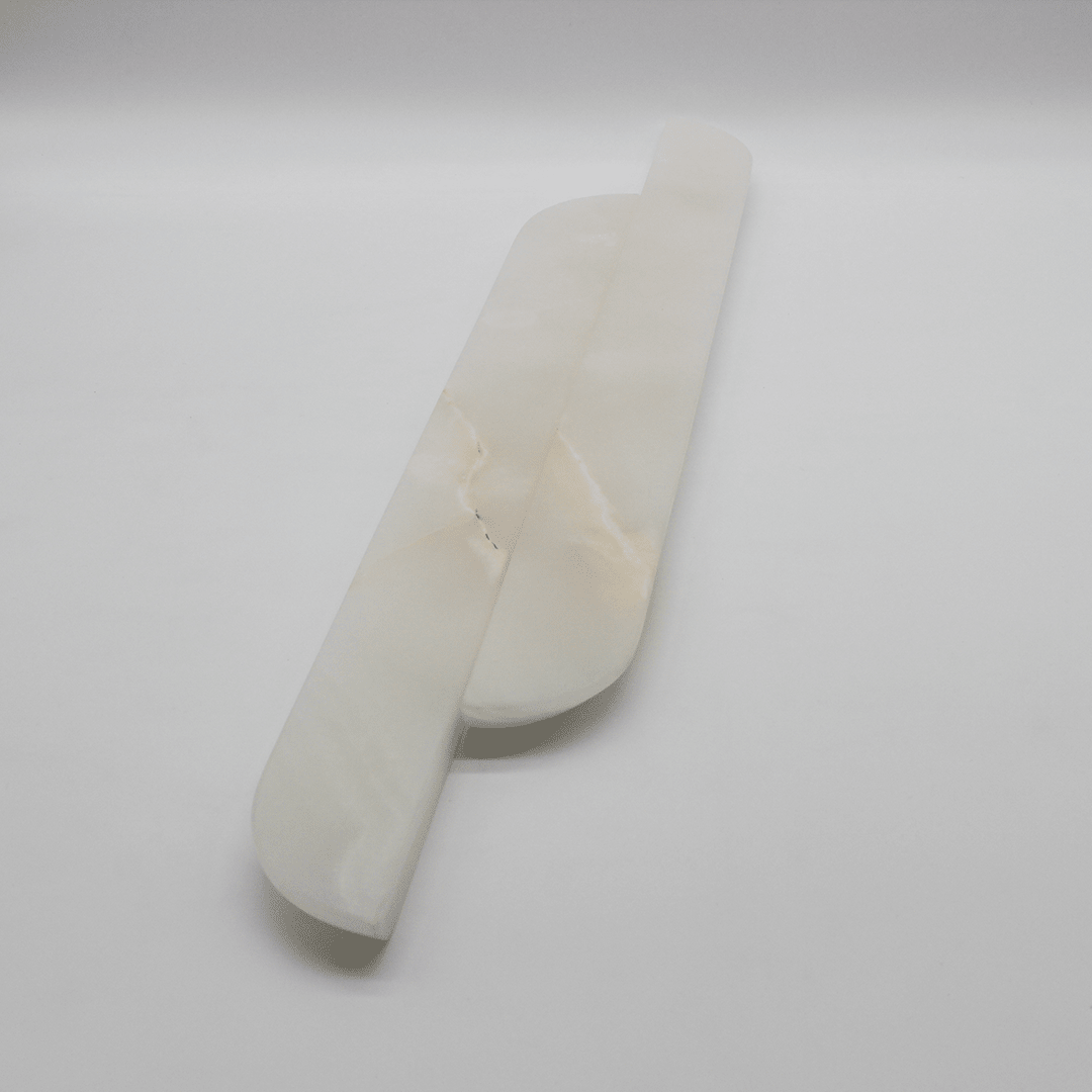 Stone Cabinet Pull in White Onyx | Zephra