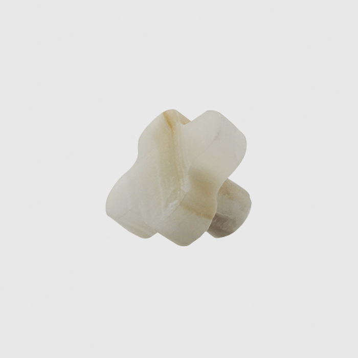 Stone Clover Cabinet Knob in White Onyx | Zephra #Finish_White Onyx