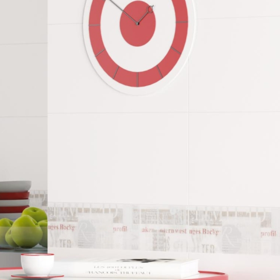 White Wall Series Ceramic Tile in Snow & Biscuit, Gloss & Matt finish