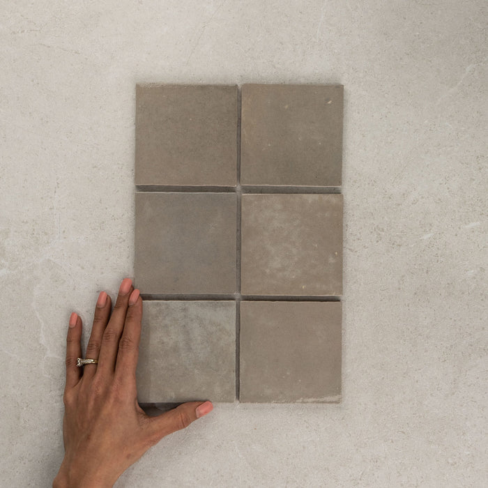 Zellige Italian Wall Tile in Argilla, Gloss finish