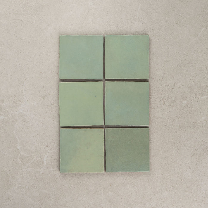 Zellige Italian Wall Tile in Turchese, Gloss finish